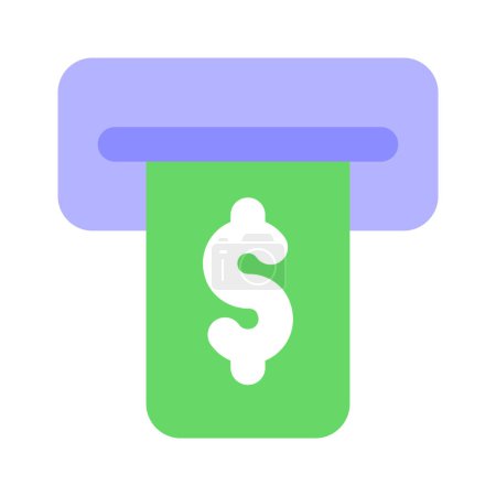 Illustration for An icon design of instant banking, flat vector of cash dispenser, atm machine - Royalty Free Image