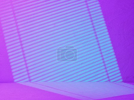 Foto de Concrete background for product presentation with neon light - Imagen libre de derechos