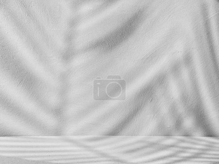 Photo for Gray concrete background for product presentation with natural s - Royalty Free Image