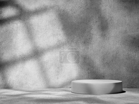 Téléchargez les photos : Podium ovale en béton minimaliste - en image libre de droit
