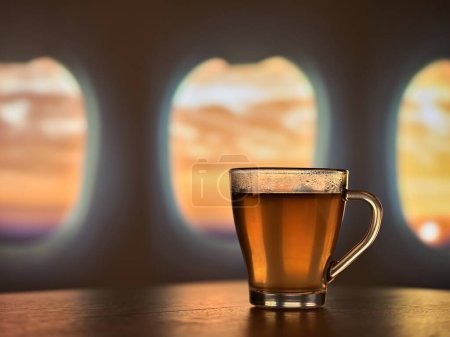 Photo for Tea time above the clouds - Royalty Free Image
