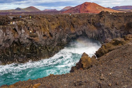 Photo for Cliffs of Los Hervideros in Lanzarote. Canary Islands. Spain. - Royalty Free Image