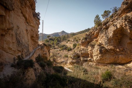 Route to the Tibi Reservoir in Alicante. Spain.