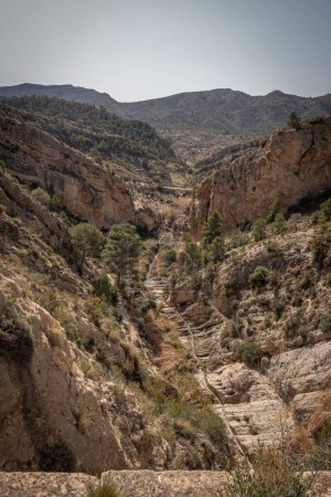 Route to the Tibi Reservoir in Alicante. Spain.