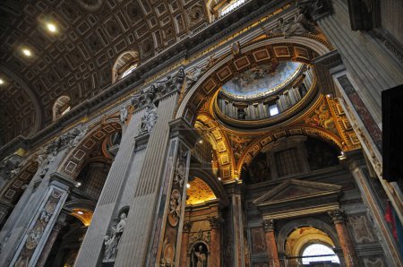 Photo for Interior View Of The St. Peter's Cathedral In Rome Italy - Royalty Free Image