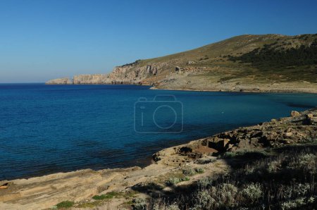 Untouched Coast In Cala Rajada Mallorca On A Wonderful Sunny Spring Day With A Clear Blue Sky