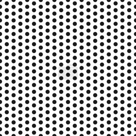 Illustration for Metal perforated texture mesh. Metal panel with round holes seamless pattern. Steel circle perforated grid sheet background. Carbon fiber texture. Dotted grid seamless background. Vector illustration. - Royalty Free Image