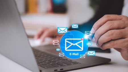 Photo for Email Inbox Electronic Communication Graphics Concept - Royalty Free Image