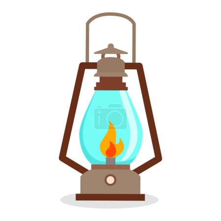 old lantern flat design style with good quality