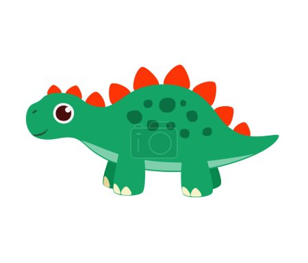 Illustration for Dinosaur toy made from plastic with good quality - Royalty Free Image