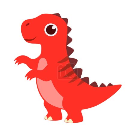 Illustration for Dinosaur toy made from plastic with good quality - Royalty Free Image