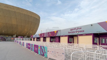Foto de Doha, Qatar Septiembre 09,2022: Estadio Icónico de Lusail o Estadio de Lusail es un estadio de fútbol en Lusail, Qatar. - Imagen libre de derechos