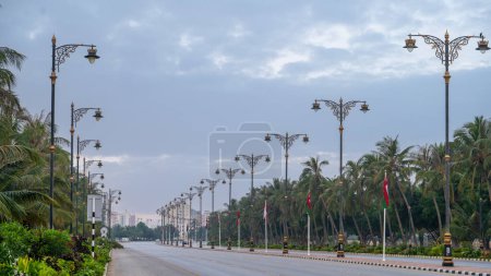 Photo for Salalah, Oman- November 11,2023- beautiful roads of salalah filled with Naturistic scenes. - Royalty Free Image