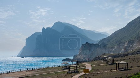 Photo for View Al Mughsayl Beach (also written as Al Mughsail Beach) is probably the most famous tourist attraction in Dhofar, Oman. - Royalty Free Image