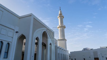 Lusail, Qatar- March 10,2024: lusail marina mosque