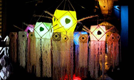 Photo for Beautiful Vesak lantern on Sri Lanka Vesak festival day - Royalty Free Image