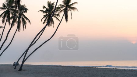 Foto de Hermosa playa al haffa en Salalah, Omán, oficialmente el Sultanato de Omán. - Imagen libre de derechos