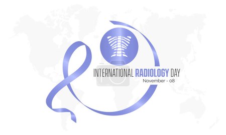 Téléchargez les illustrations : Conception d'illustration vectorielle de la Journée internationale de radiologie observée le 8 novembre - en licence libre de droit