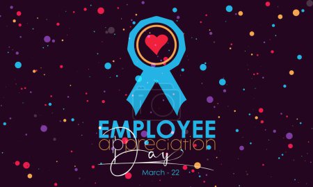 Employee Appreciation Day. Business with employees recognition concept banner, greeting card, congratulation template. Celebration concept of March 3