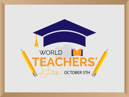 World Teachers' Day Recognizes the Dedication, Innovation, and Transformative Influence of Teachers Worldwide. Vector Illustration Template.