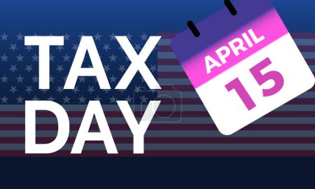 Der Steuertag wird jedes Jahr am 15. April gefeiert, Vector Banner, Flyer, Plakate und Social-Media-Vorlagen entwerfen.