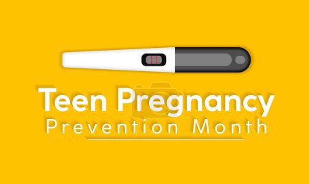 National Teen Pregnancy Month Health Awareness Vektor Illustration. Vektorvorlage zur Prävention von Krankheiten für Banner, Karte, Hintergrund.