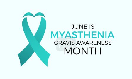 Myasthenia Gravis Awareness Month Health Awareness Vektor Illustration. Vektorvorlage zur Prävention von Krankheiten für Banner, Karte, Hintergrund.
