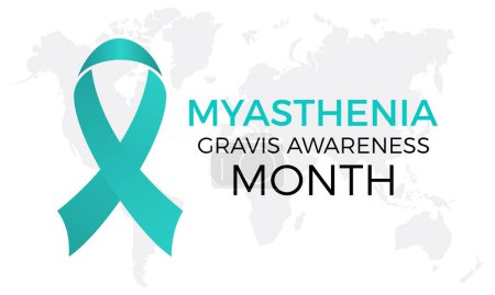 Myasthenia Gravis Awareness Month health awareness vector illustration. Disease prevention vector template for banner, card, background.