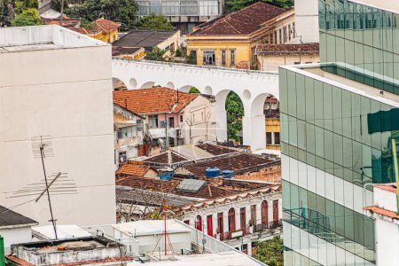 Foto de Vista del barrio de lapa en el centro de Río de Janeiro Brasil. - Imagen libre de derechos
