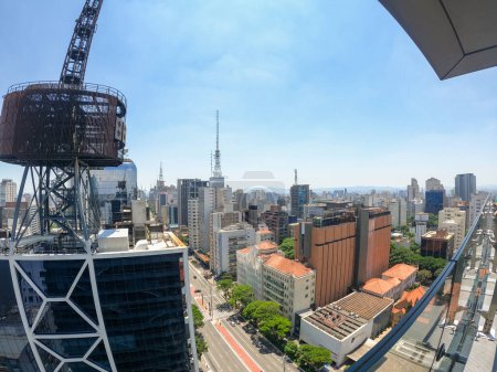 Blick auf das Stadtzentrum von Sao Paulo, Brasilien.