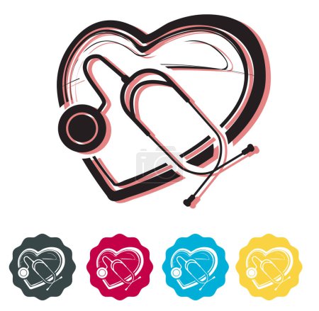 Foto de Heart Medical Care - Illustration Icon as EPS 10 File. - Imagen libre de derechos