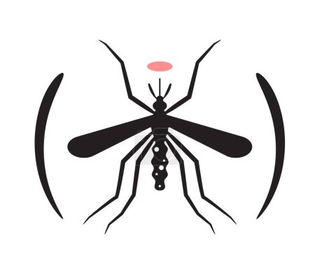 Illustration for Mosquito - Dengue - Icon  as EPS 10 File - Royalty Free Image