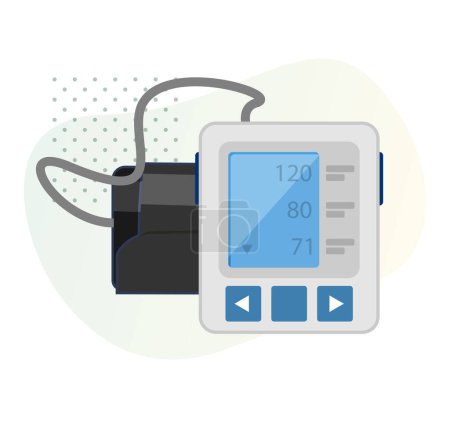Foto de Dispositivo de monitoreo de presión arterial: ilustración de stock como archivo EPS 10 - Imagen libre de derechos