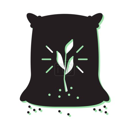 Ilustración de Icono de la bolsa de fertilizante como archivo EPS 10 - Imagen libre de derechos