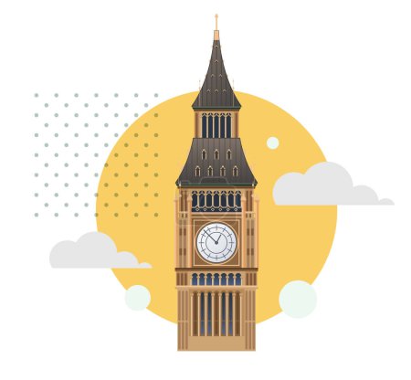 Illustration for Big Ben - Great Clock of Westminster - Stock Illustration as EPS 10 File - Royalty Free Image