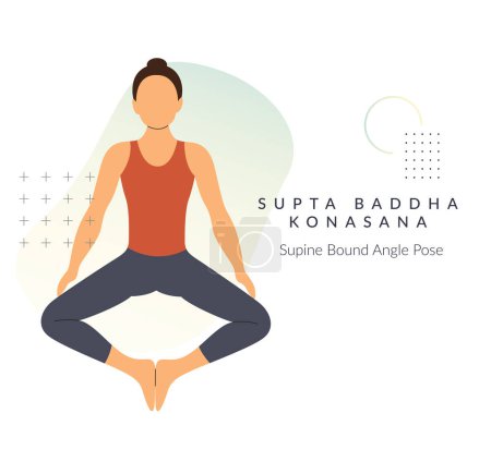Yoga Pose - Gesundes Leben - Illustration als EPS 10 Datei