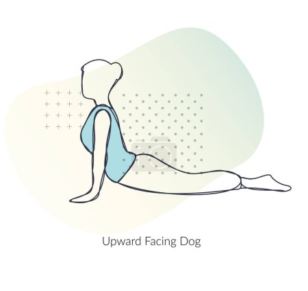 Postura de yoga - Vida saludable - Ilustración como archivo EPS 10