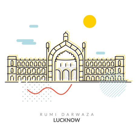 Foto de Lucknow City - Rumi Darwaza Icono como EPS 10 Archivo - Imagen libre de derechos