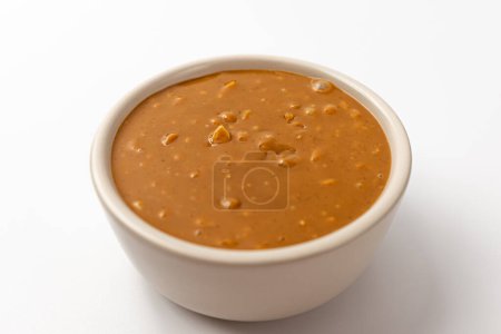 peanut butter on a white background