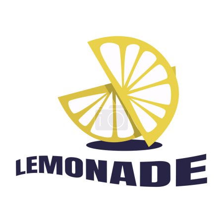 frische halbe Limonade Orange Zitrone Logo Design Vektor Symbol Grafik