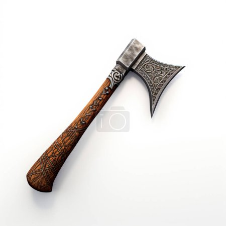 axe on front view.