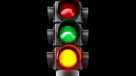 Traffic light on isolated background.
