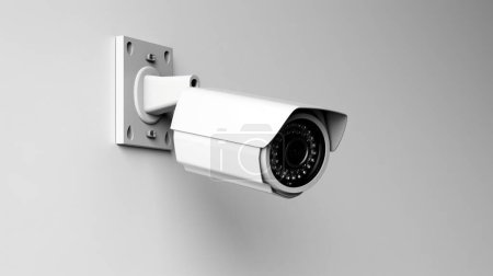 surveillance camera isolated on white background.