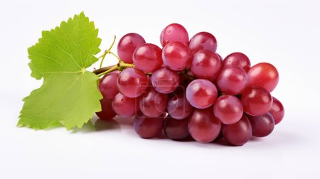 Foto de Montón de variedades de uvas aisladas sobre fondo blanco. - Imagen libre de derechos