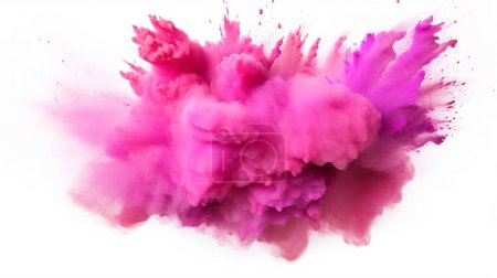 Foto de Salpicadura de pintura rosa holi - Imagen libre de derechos