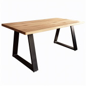 oak wooden dining table. tote bag #710182346