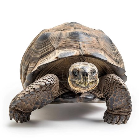 Retrato animal de una hermosa tortuga gigante
