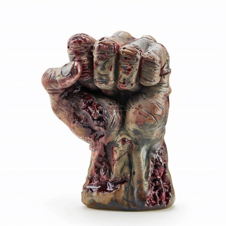 monster zombie fist, isolated on a white background