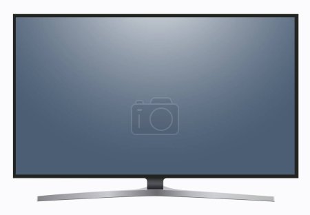 Illustration for TV, modern flat screen lcd. - Royalty Free Image