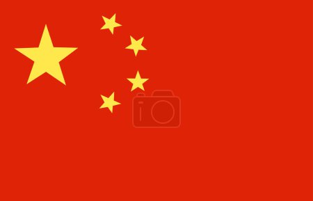 Foto de Bandera de China. ilustración vectorial - Imagen libre de derechos
